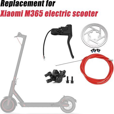 Electric scooter disc brake lever caliper with 110mm rotor and cable replacement for Xiaomi M365/1S electric scooter parts accessories (1/5)