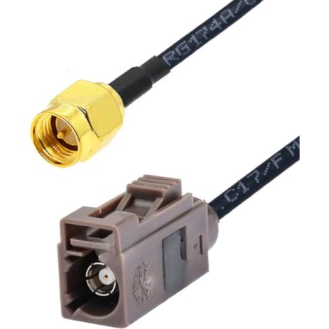 Cable pigtail fakra con conector F / conector SMA RG174 de 20 cm