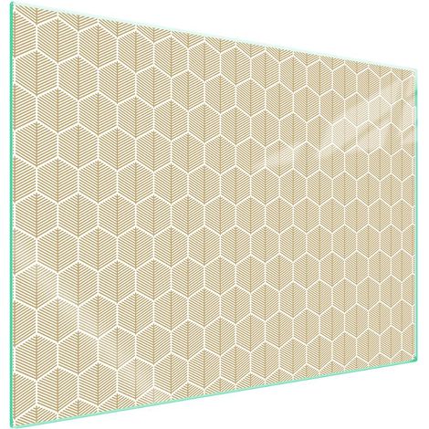 Plaque de protection en verre pour poêle, motif 70x52 (1/5)