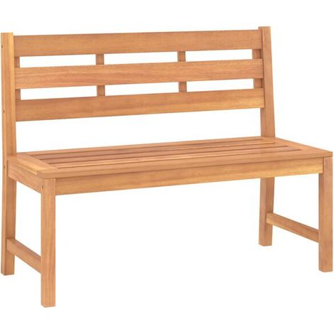 Banc de jardin, 114 cm en teck massif (1/5)