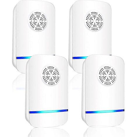 Répulsif anti-insectes à ultrasons, répulsif électronique à brancher pour l'intérieur - Lot de 4 - Prise européenne (1/5)