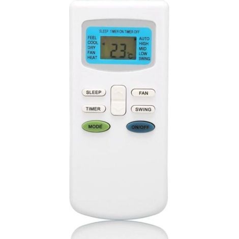 Télécommande Universelle de Climatiseur Compatible pour TCL, pour Dronic, pour Klimaire, pour Pioneer, pour Ciac, pour Airton, pour Dronic, pour Fujico, pour Universal Asia, pour Airmaster, po (1/5)