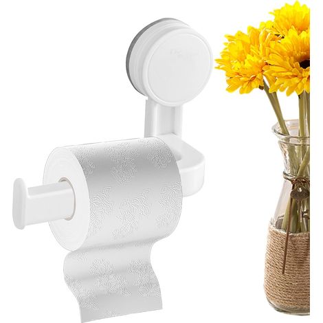 Porte-papier toilette à ventouse - support adhésif (1/5)