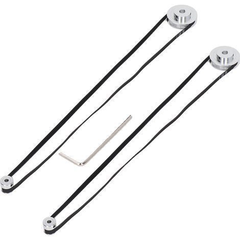 jeux de poulies synchrones 20T 60T GT2 pour imprimante 3D, tour CNC, alésage intérieur 8 mm 5 mm (1/5)