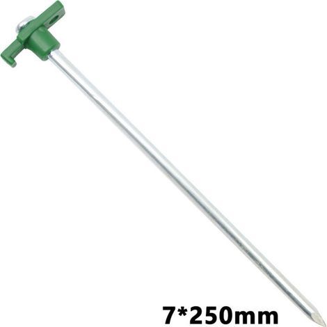 BUNTHAUS 6 Heringe, 25 cm lang, für harten und steinigen Boden, Ø 7 mm