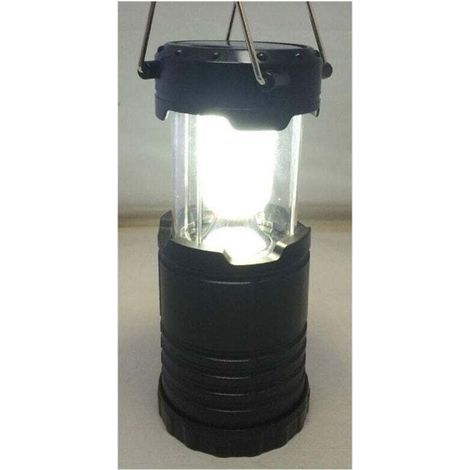 - Lanterne de camping et de randonnée rechargeable à énergie solaire avec 8 LED -