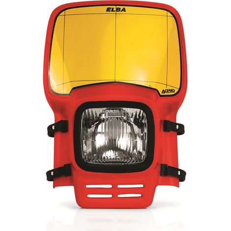 FARO ANTERIORE (CAREATURA) ACERBIS ELBA UNIVERSALE COLORE ROSSO