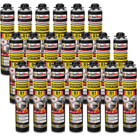 Espuma ignífuga IsolBau B1, 20 x 750 ml (1/5)