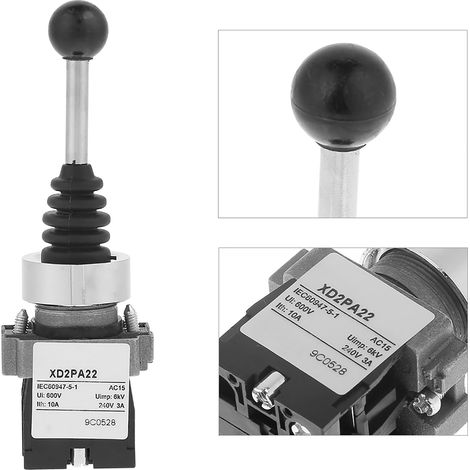 1pc XD2PA22CR Interrupteur à Levier à Retour Automatique 2 Positions Momentané