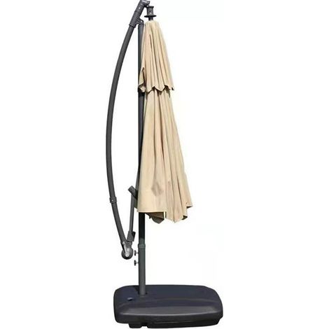 Toile de parasol double de 2,7 m pour remplacer la toile imperméable d'un parasol de jardin ou de cour extérieure. (1/5)