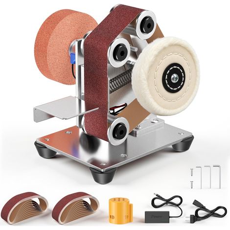 Mini Ponceuse à Bande avec 20 bandes abrasives, 4000–9000 RPM (1/5)