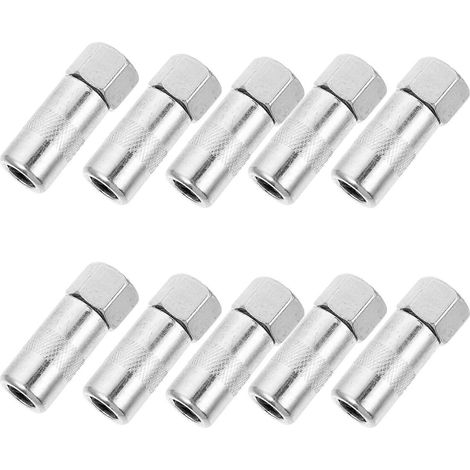 Lot de 10 graisseurs à 4 mâchoires résistants, coupleur de graisseur haute dureté-4X1.6cm-Silver (1/3)