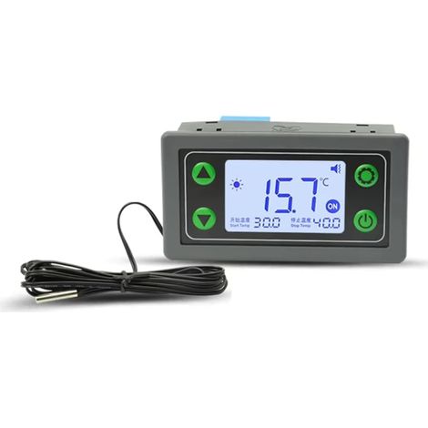 Contrôleur de Température Thermostat à Distance 30A WiFi à Distance Cool Heat APP Collection de Température avec Sonde sans WiFi (1/4)