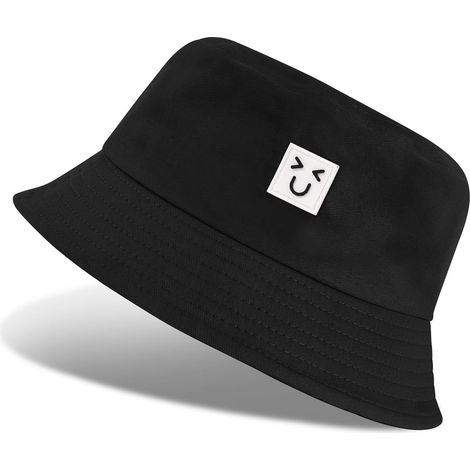 Bucket Hat Men Women Cotton Anti-UV Fisherman Hat Caps Visors Outdoor Bucket Hat Summer Foldable for Travel Beach Gardener Hiking Camping (1/5)