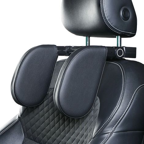 Appuie-Tête Voiture Réglable en Cuir Coussin Soutien Cou Enfant Passager Sommeil Siège Auto Universel Protection Voyage (1/5)