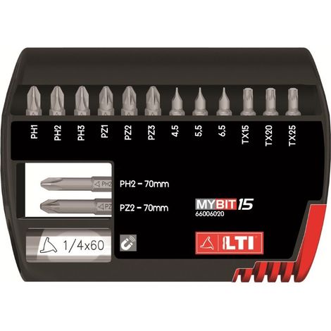 SET 15 INSERTI ESSENTIAL MYBIT15  OFFERTA