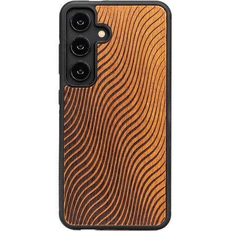 Custodia in legno Bewood per Samsung Galaxy S25 WAVES MERBAU (1/4)