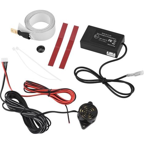 Alarma de marcha atrás con radar de inducción electromagnética Hopcd U301, kit de sensor de estacionamiento de seguridad universal, sensor de estacionamiento que no requiere perforación para automóvil (1/5)