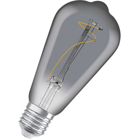 OSRAM LED-Lampen, Vintage-Edition, 10 Watts Ersatz, E27, ST64-shape, 1800 Kelvin, Warm Comfort Light, Klares Glas, single Pack (1/5)