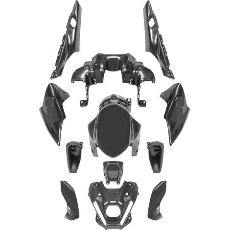 Kit completo de carenado, repuesto de posventa, aerodinámica mejorada, sin pintar. (1/2)