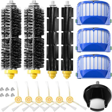 20Pcs Accessoires pour Aspirateur Compatible avec Roomba Série 600 Filtre Brosses Latérale 605 610 614 615 616 620 621 625 630 631 632 635 639 640 650 651 660 665 670 671 676 680 681 690 691 (1/5)