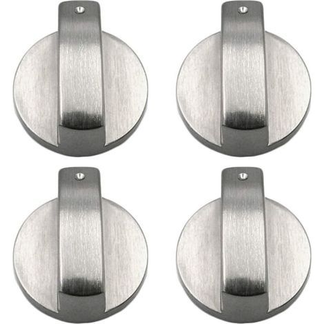4 pièces bouton cuisinière boutons de cuisinière à gaz boutons de cuisinière à gaz en métal bouton de cuisinière à gaz contrôle boutons de cuisinière en métal pour cuisine 6mm (1/4)