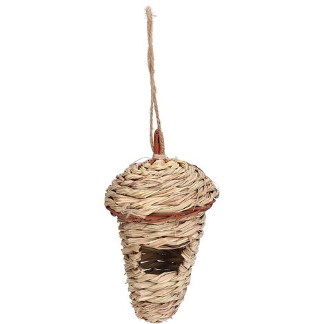 Handgewebtes Vogelnest für den Außenbereich, dekoratives Gartenhaus für Finken (1/5)