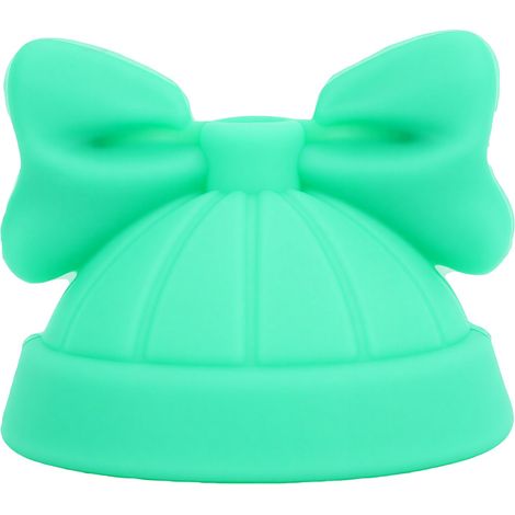 Couvercle de tasse en Silicone, boisson avec nœud papillon, anti-poussière, adapté à la plupart des tasses, maison, bureau, voyage, vert (1/5)