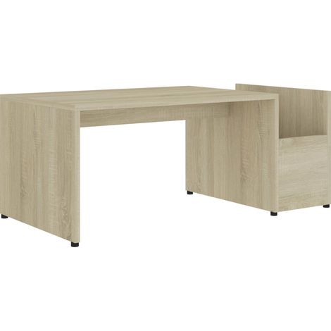 Maison Exclusive - Couchtisch Sonoma-Eiche 90x45x35 cm Holzwerkst