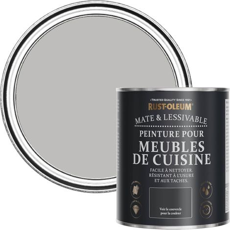 Peinture Grise pour Meubles de Cuisine, Finition Mate - Silex 750ml (1/5)