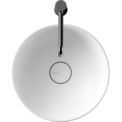 Lavabo Form appoggio salvaspazio diam. 37 tondo in ceramica