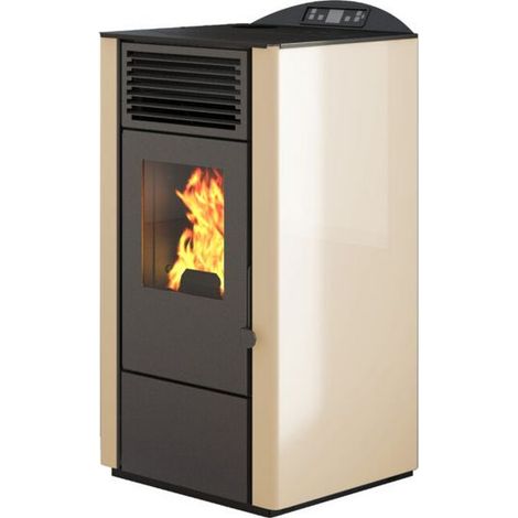 Poêle à granulés - PUNTO FUOCO Lory 8 kW Ivoire (1/2)