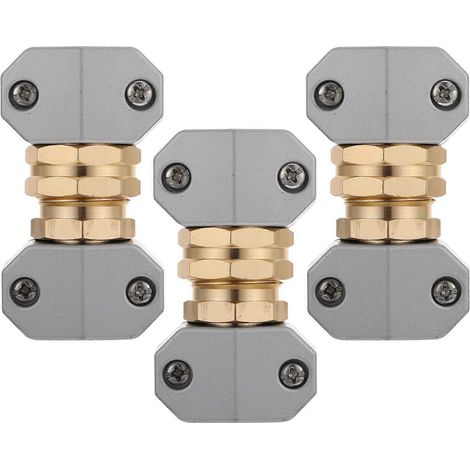 Raccord de tuyau d'arrosage haute pression, gris compact, lot de 6 (1/5)