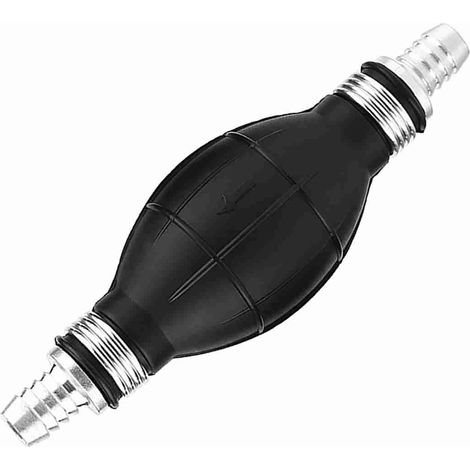 Tuyau d'amorçage manuel en caoutchouc et aluminium de 12 mm pour pompe à carburant essence, pour voiture, bateau ou moteur hors-bord. (1/5)