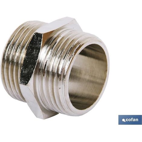 Raccord cylindrique réducteur R-1/2 à R-3/4, raccords métalliques, différentes tailles