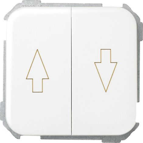 Boutons poussoirs groupe 2 pour stores blancs Simon 31331-30 (1/2)