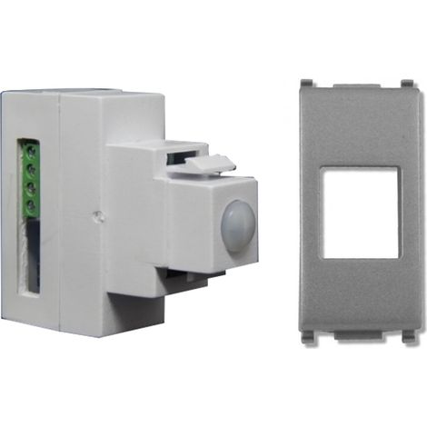 Sirsen a doppia tecnologia filare universale compatibile Vimar Plana Argento - DT-KEY PLANA A