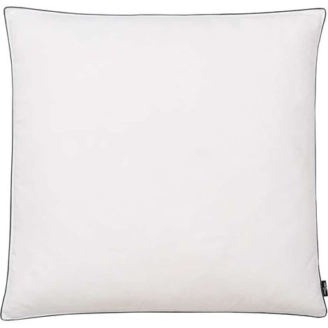 Oreiller lot de 2 Remplissage de duvet 80 x 80 cm Blanc (1/4)