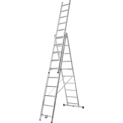 Echelle transformable 3x10 barreaux - Longueur déployée 6.52m - 7004730 (1/5)