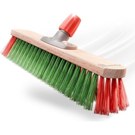 Balai de jardin Novaliv Tête de balai Elaston 40 cm Poils Elaston Idéal comme balai extérieur Balai de rue Poils durs Balai de terrasse Balai de cour
