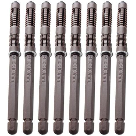 Lot de 8 supports d'étagères flottants en bois – Installation facile – Capacité de charge élevée – Vis et ancrages inclus (1/5)