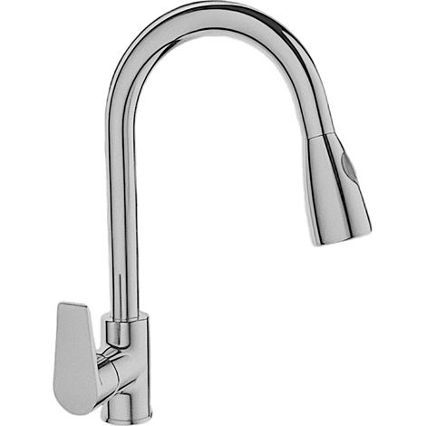 Mitigeur d'évier avec douchette extractible (1/3)