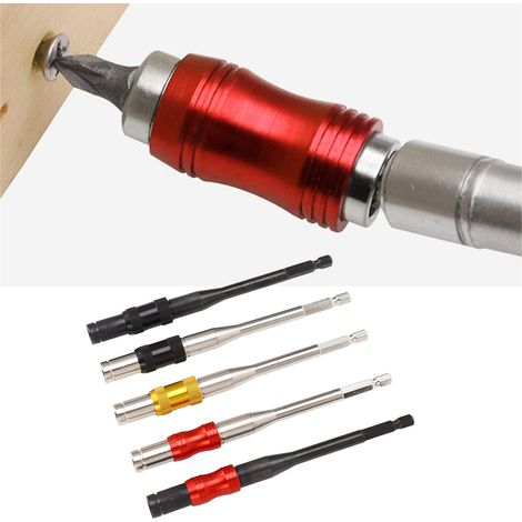 1/4"-Drehbarer Magnet-Bohrerhalter, Sechskantgriff, Schnellverschluss-Selbstverriegelungsschaft, 145-mm-Sechskantschaft, Schnellverschluss-Selbstverriegelungsverlängerung, drehbarer Bohrerhalter (1/5)