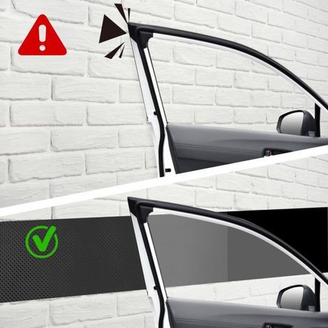 Protection Mur Garage - 2, Protection Portière Voiture 2m x20cm x4mm Autoadhésive Étanche Antichoc - Noir Étiquette (1/5)