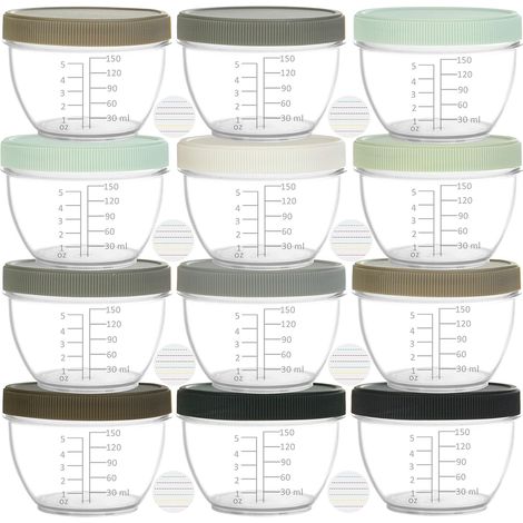 Lot de 18 Pot de Conservation Bebe 180ML, Repas de Bébé Boîtes de Conservation (Urban) (1/4)