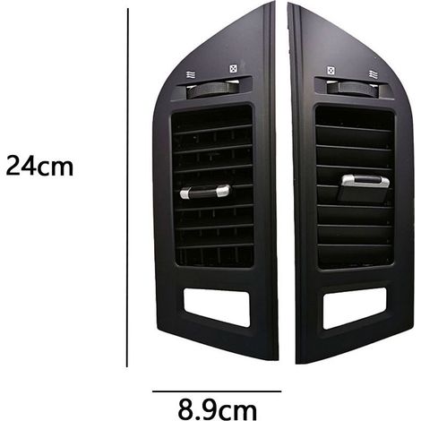 70080AD - Black, suitable for Mitsubishi Pajero air conditioner vents from 2007-2020. (1/4)