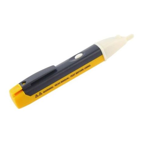 Stylo de test de tension stylo détecteur de testeur de tension électrique sans contact avec lumière LED (pas de batterie) stylo testeur de tension d'instrument de mesure (1 pièces)-- (1/5)
