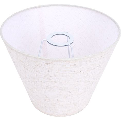 Abat-jour conique en lin, diffuseur de lumière douce, pour table, sol, mur, chambre, salon, diamètre inférieur, ouverture en tissu de 26 cm (1/5)