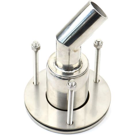 Raccords d'échappement traversants en acier inoxydable pour chauffages de stationnement diesel de bateaux et camping-cars. Installation facile : coude, diamètre de la douille : 24 mm/0,94 pouce. (1/4)