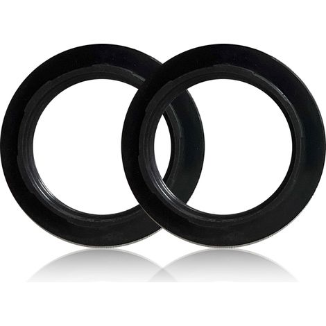 Lot de 2 anneaux de fixation noirs pour abat-jour, rondelle E27, adaptateur, anneau de fixation, compatible avec la plupart des lustres, lampadaires, etc. Bonne résistance à la chaleur, longue durée d (1/5)